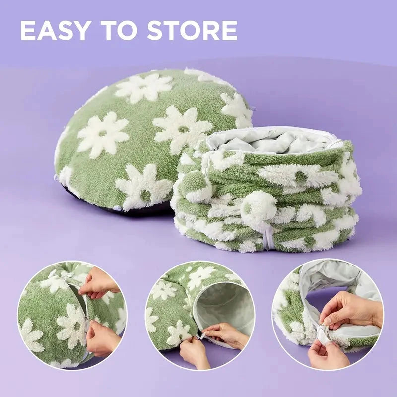 Tunnel Cat Bed - 2-in-1 Zip-Together Play & Nap Solution, Versatile Multi-Pet Furniture
