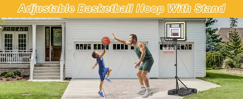Height-Adjustable Basketball Hoop for Kids (3 ft – 5.8 ft)