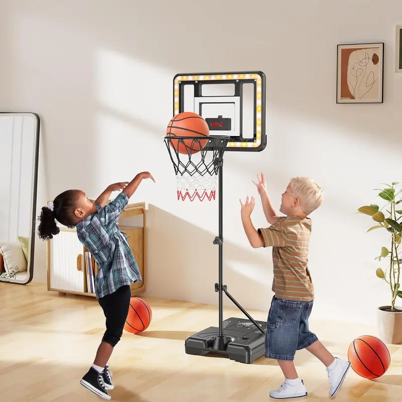 Height-Adjustable Basketball Hoop for Kids (3 ft – 5.8 ft)